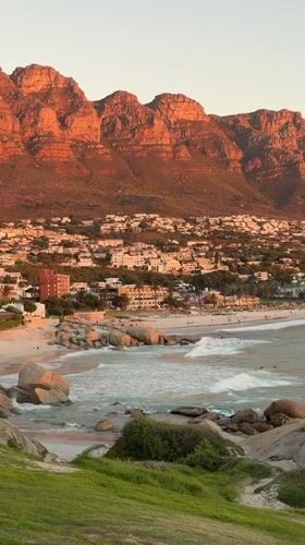 Cape Town coastal sunset captured on video