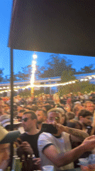 Crowded outdoor concert held in Amadora, Portugal