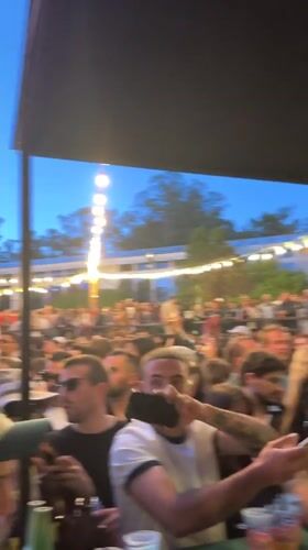 Crowded outdoor concert held in Amadora, Portugal