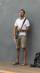 Tel Aviv construction work and armed civilian life, Sunday morning
