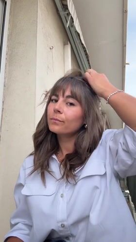 Woman's casual morning moments with dog documented in Cannes