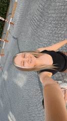 Woman documents peaceful afternoon moments in Esenyurt park