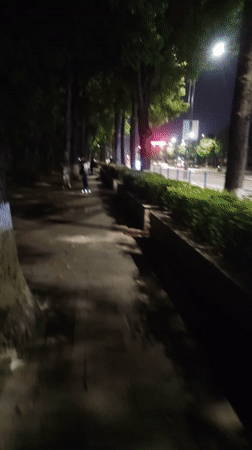 Nighttime street scenes documented across Chongqing High-tech Zone