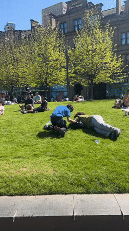 Manchester residents enjoy sunny Saturday afternoon across city locations