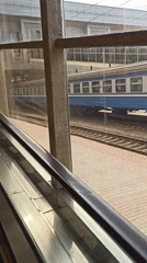 Inside Minsk train station's walkways and concourses