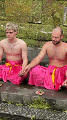 Traditional ceremonies observed at Balinese temple in Tegallalang