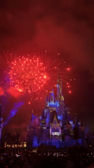 Disney World fireworks show illuminates Cinderella Castle for crowds