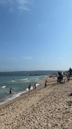 Afternoon scenes documented across Varna's beaches and streets