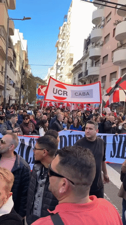 Protest march with medical workers held in Buenos Aires
