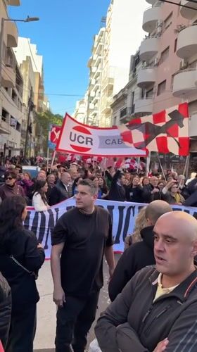 Protest march with medical workers held in Buenos Aires