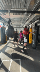 Kickboxing training session observed at Perm gym