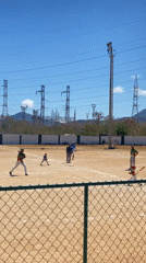 Youth baseball game underway in Juan Griego, Venezuela