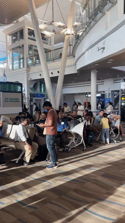 Morning transit through Phuket Airport's terminal and duty-free shops
