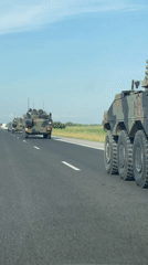 Italian military convoy spotted on Bulgarian highway
