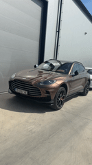 Bronze Aston Martin DBX spotted parked in Plovdiv
