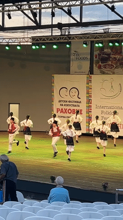 Folk and modern dance performances on stage in Gorna Oryahovitsa