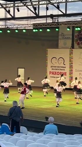 Folk and modern dance performances on stage in Gorna Oryahovitsa
