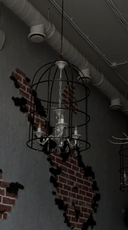 Interior chandelier observed in Moscow residential or commercial space