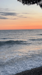 Sunset to nightfall documented along Montenegro's Šušanj coastline
