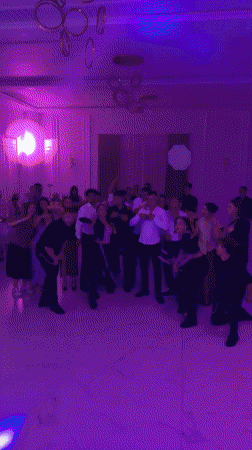 Wedding celebration and dancing in rural Moldova