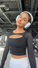 Woman in workout gear observed at Krasnoyarsk gym