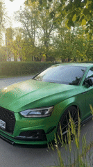 Green Audi A5 spotted parked in Botevgrad, Bulgaria