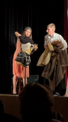 Live theatrical production unfolds on a Pleven stage