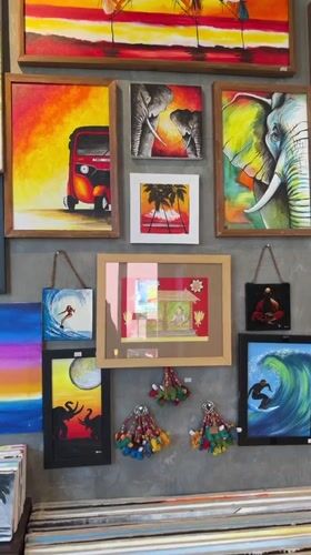 Art gallery showcases Sri Lankan-themed paintings in Ahangama