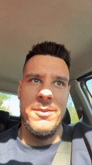 Man records video message from car at Sofia gas station