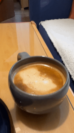 Morning moments with dogs and coffee in Montenegro