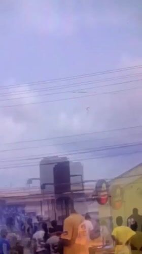 Early morning gathering with smoke observed in Lagos