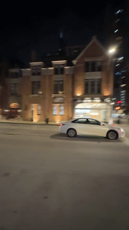 Chicago nighttime street activity and casino interior documented early morning