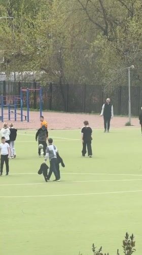 Community soccer gathering recorded in Tokkari, Russia