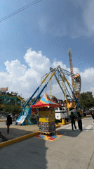 Carnival with rides, FIFA World Cup stickers documented in Puebla