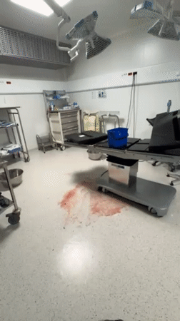 Hospital surveillance captures routine medical operations in Tourcoing