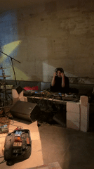 Moscow nightlife venues capture DJ and bartender at work