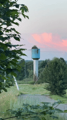 Dusk along rural roads and landmarks in Nyoman, Belarus