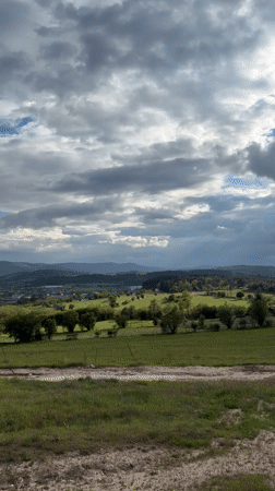 Afternoon dog walk and beauty products documented in Bulgarian town