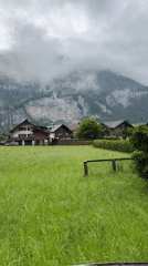 Early morning village life documented in Hüsen, Switzerland