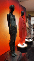 Fashion displays and retail scenes documented across Milan