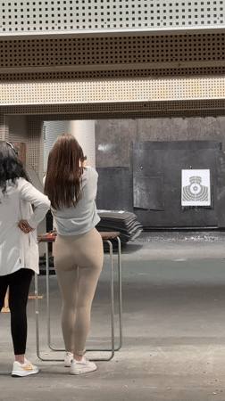 Two women practice at Sofia shooting range