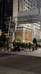 Traffic incident draws onlookers in Nong Pa Khrang, Thailand