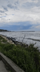Overcast skies documented over Varna coast, Bulgaria