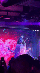 Drag show performance captured at Kuta nightclub