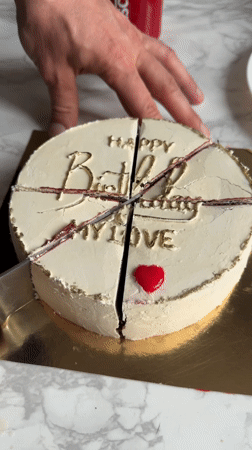 Birthday cake cutting observed in Kryvyi Rih, Ukraine