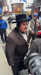 Orthodox Jewish, Palestinian protesters demonstrate in Times Square