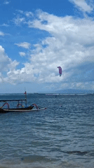 Traditional outrigger boats spotted in calm Denpasar waters
