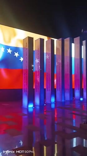 Nighttime scenes documented across central Caracas public spaces