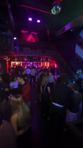 Crowded nightclub scene captured in Rijeka, Croatia