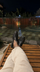 Visitor documents afternoon at Ubud resort with pools and gardens